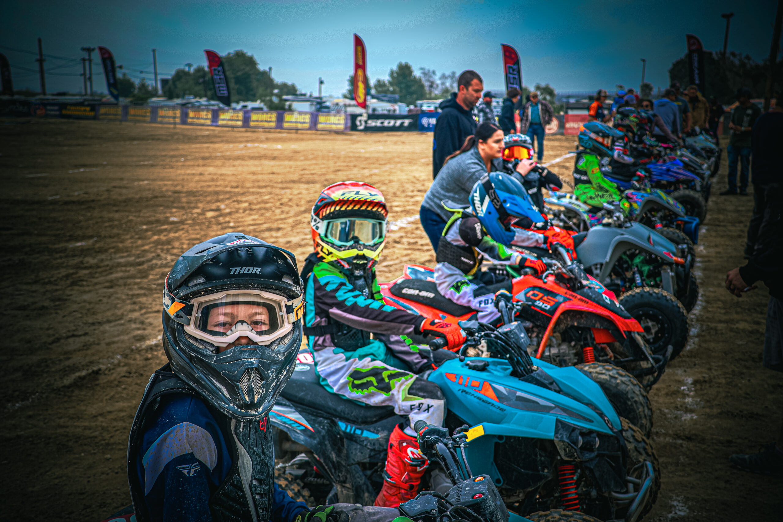 3 NXgen racers on the starting line