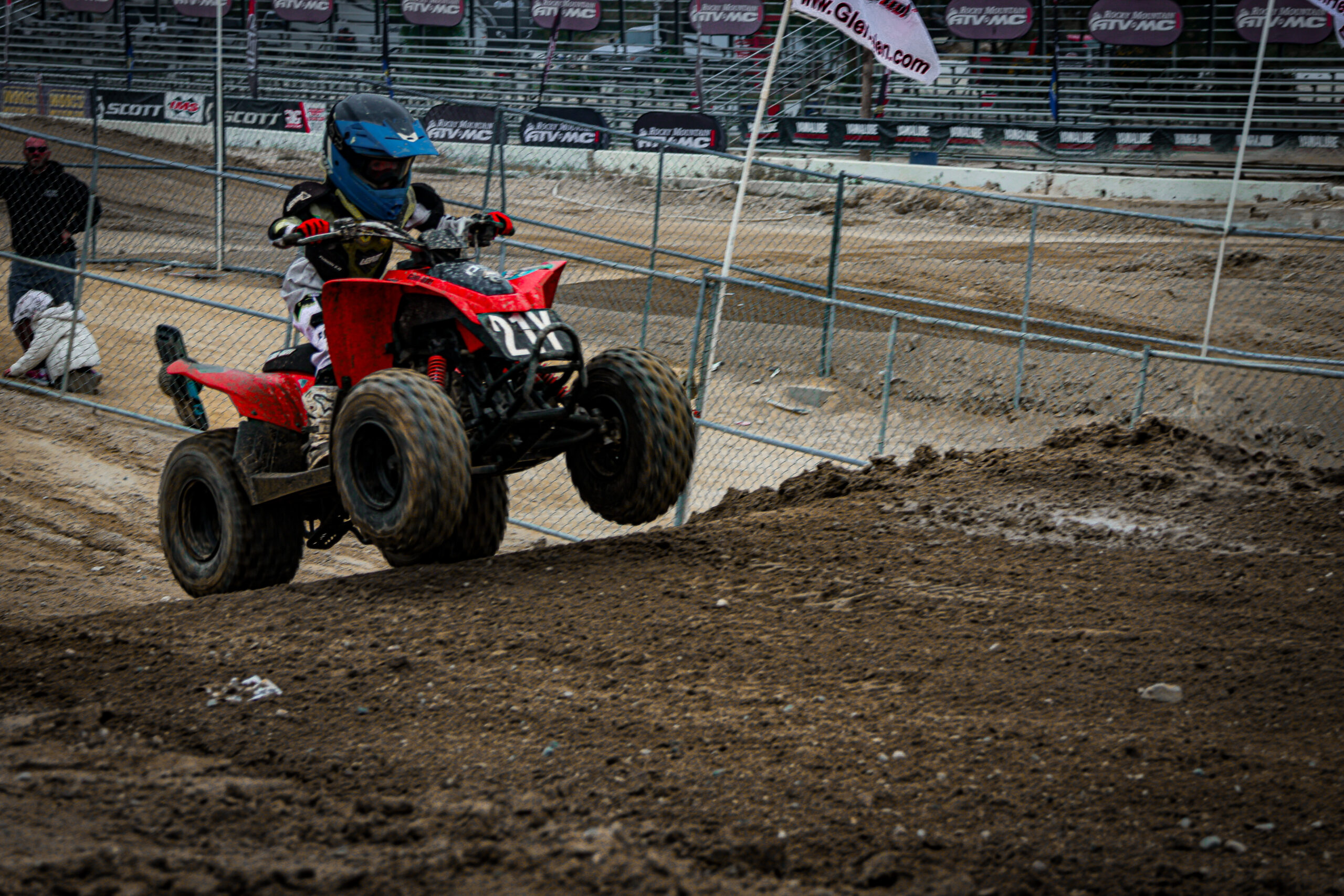 NXgen racer coming over a jump